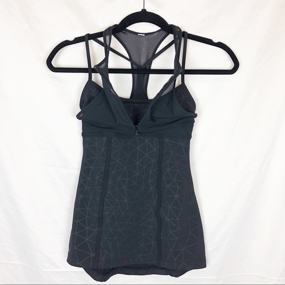 lululemon athletica Tops - Lululemon Pedal Pace Tank Top 2 Black Dreamcatcher